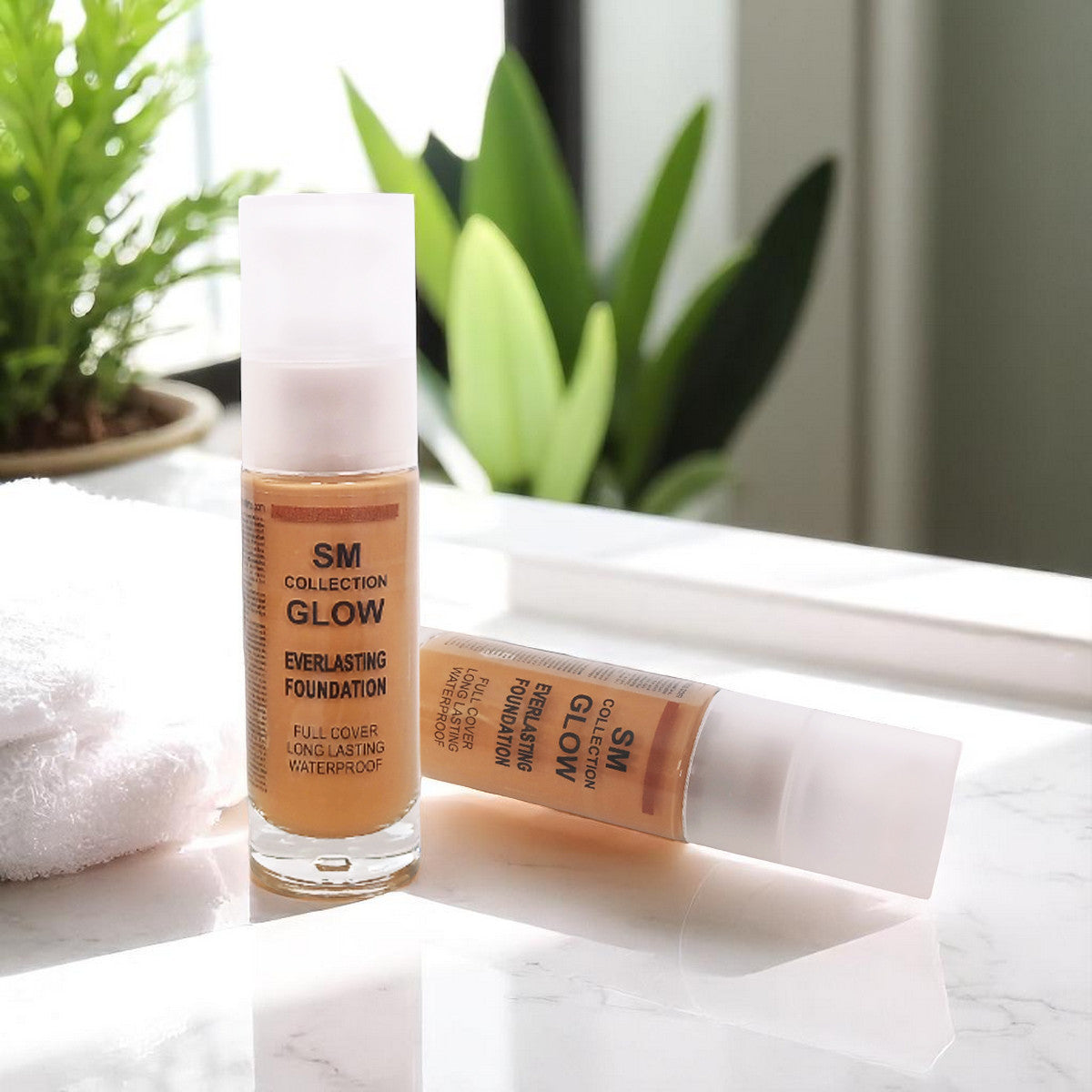 Waterdichte foundation (voor donkere huid, gebruinde huid), 30 ml