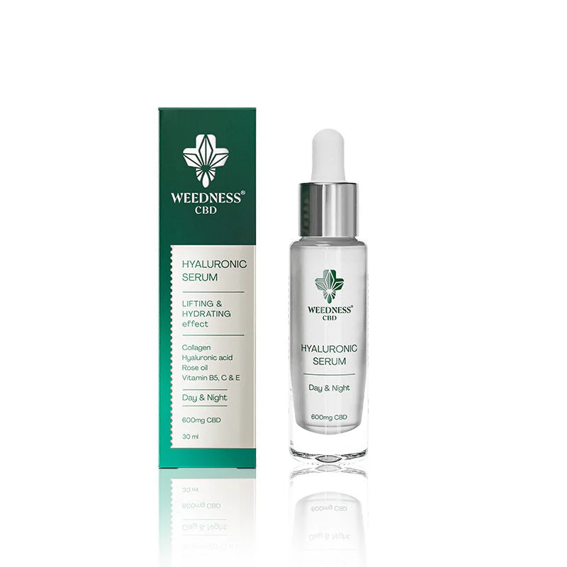 24-uurs liftend hyaluronzuurserum met 600 mg CBD, 30 ml