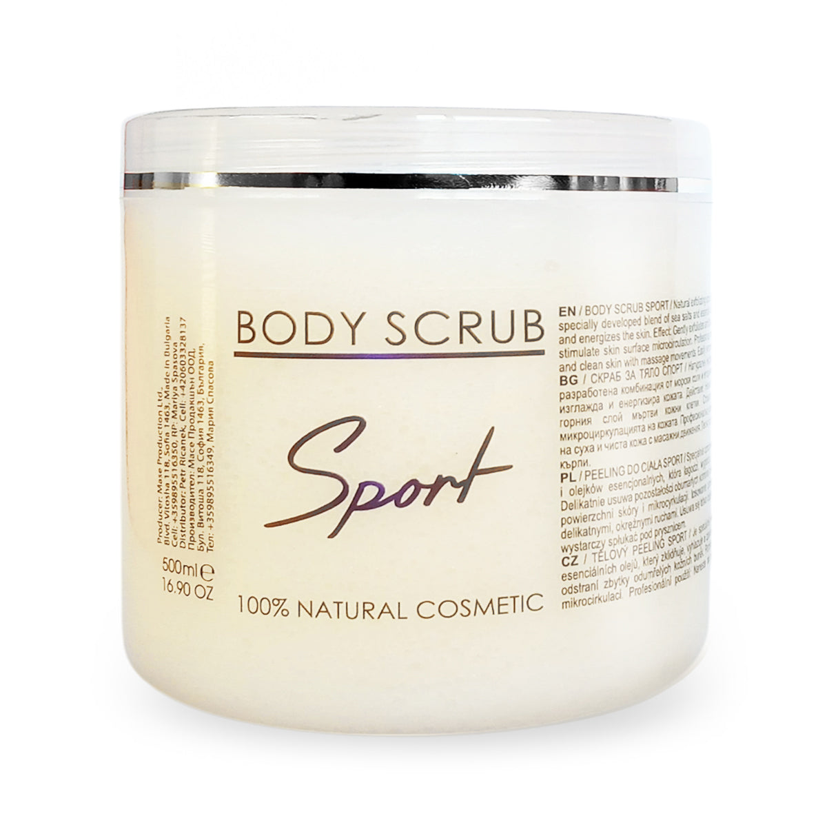Sportlichaamscrub, 500 ml