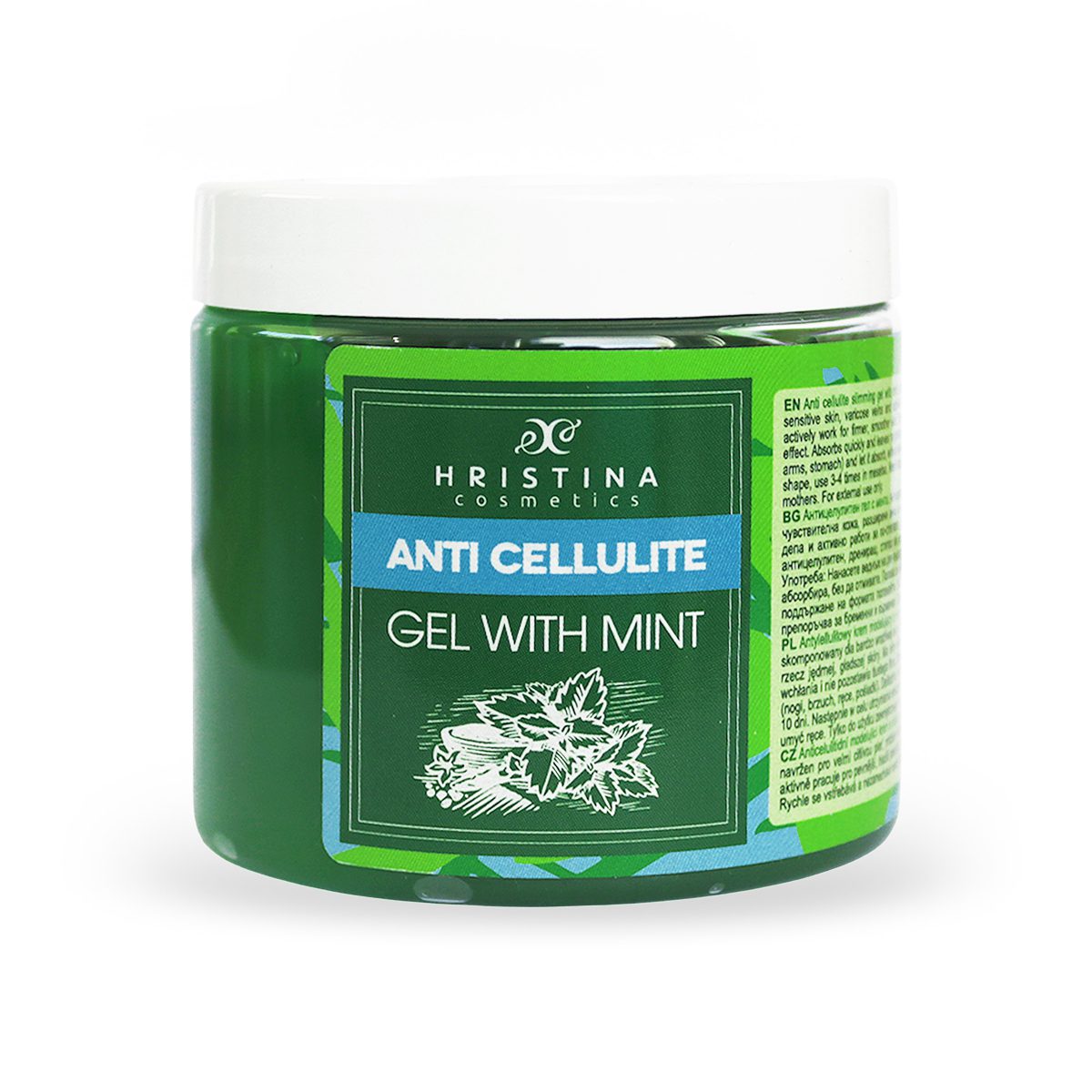 Anti-cellulitisgel met munt, 200 ml