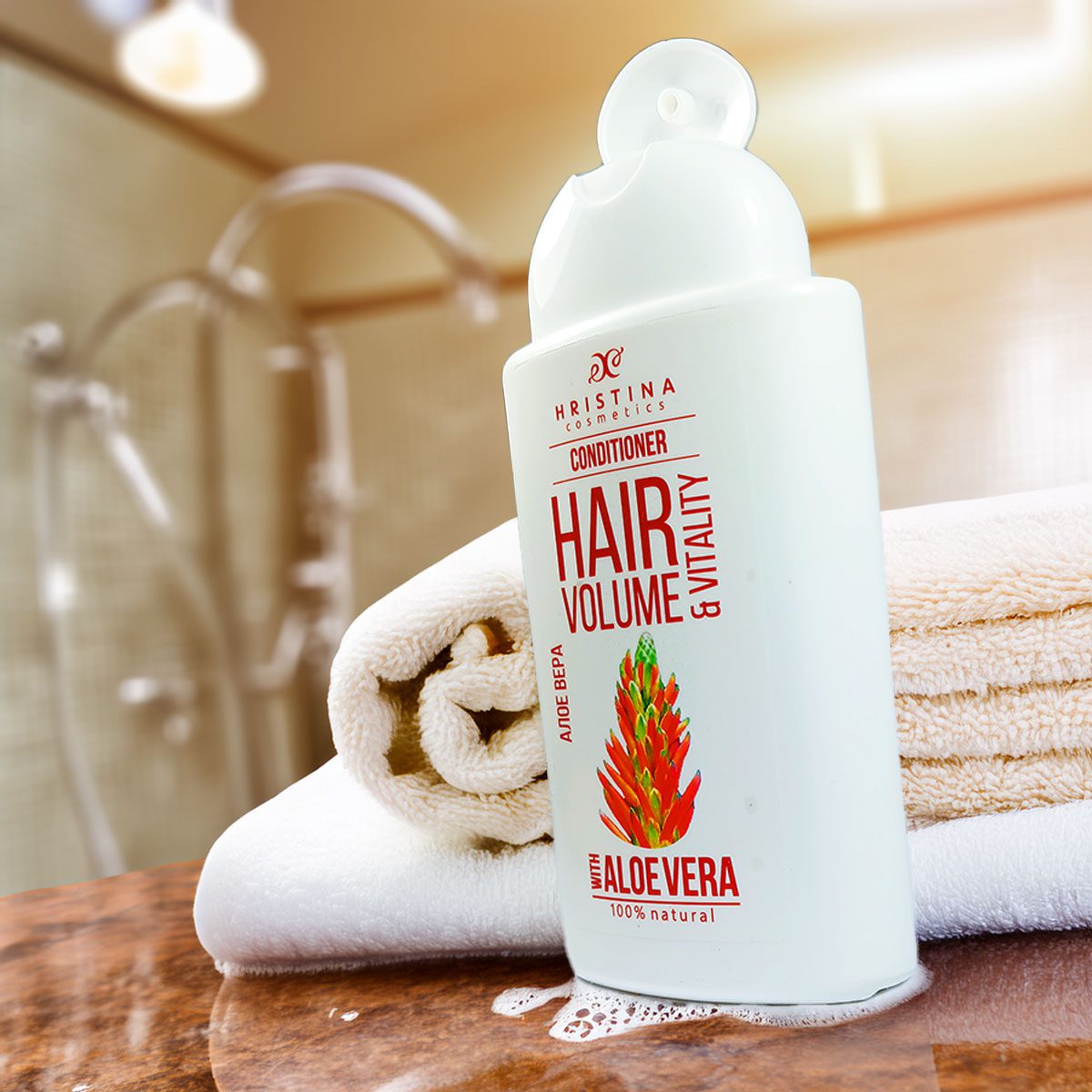 Haarconditioner met aloë vera-extract voor haarvolume, 200 ml