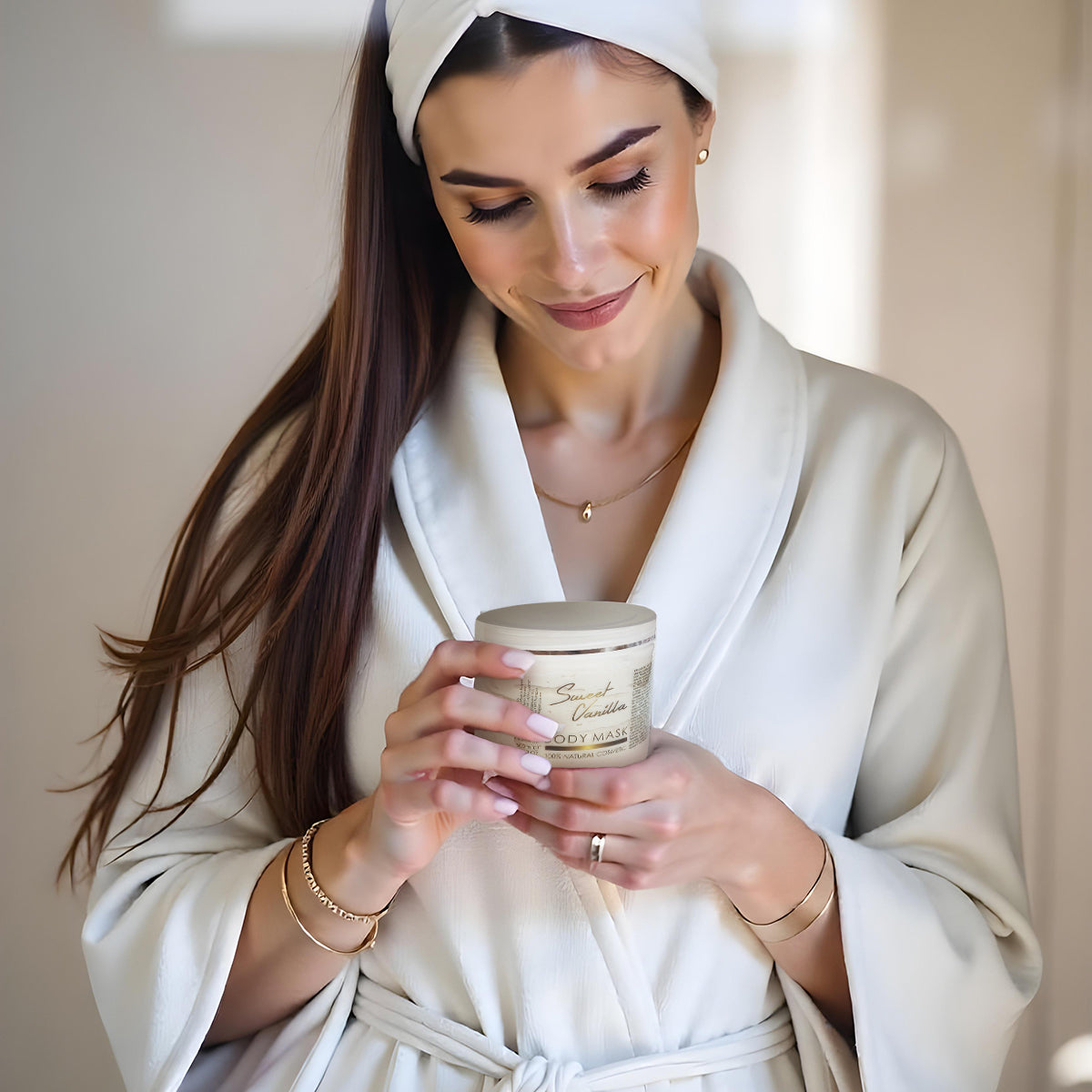 Gezichts- en lichaamsmasker Zoete Vanille, 500 ml