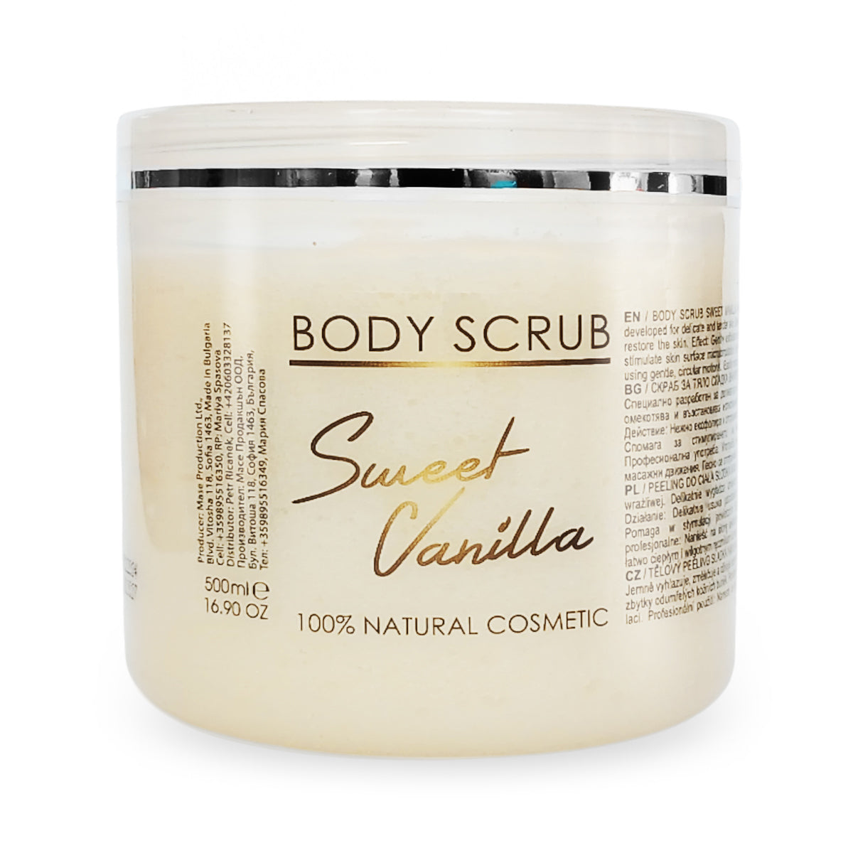 Bodyscrub Zoete Vanille, 500 ml