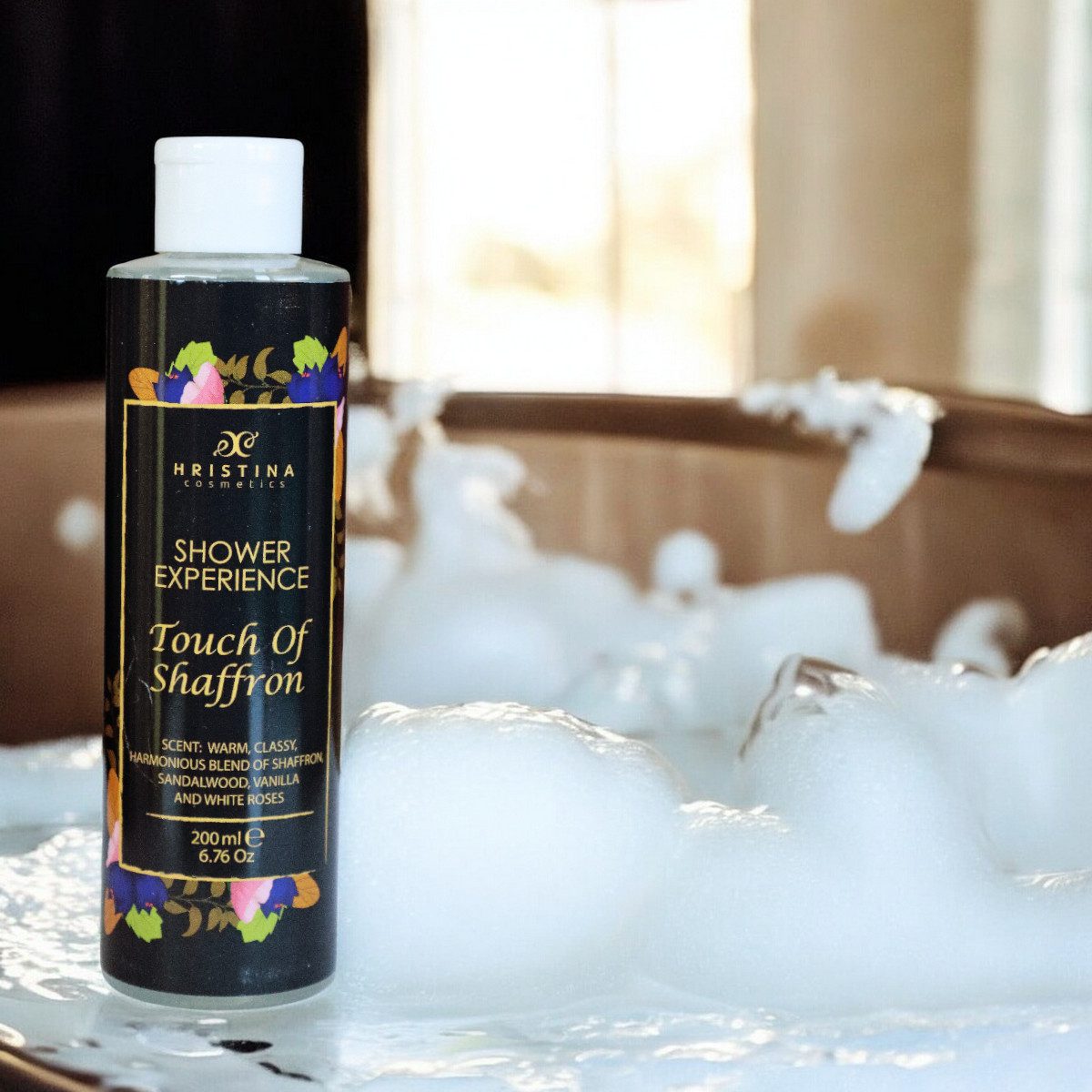 Douchegel voor het lichaam - Ervaring met saffraan, 200 ml