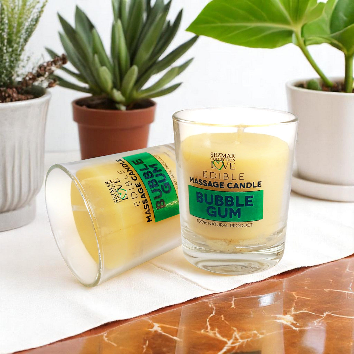 Massagekaars Bubble Gum / Gum /, 100 ml