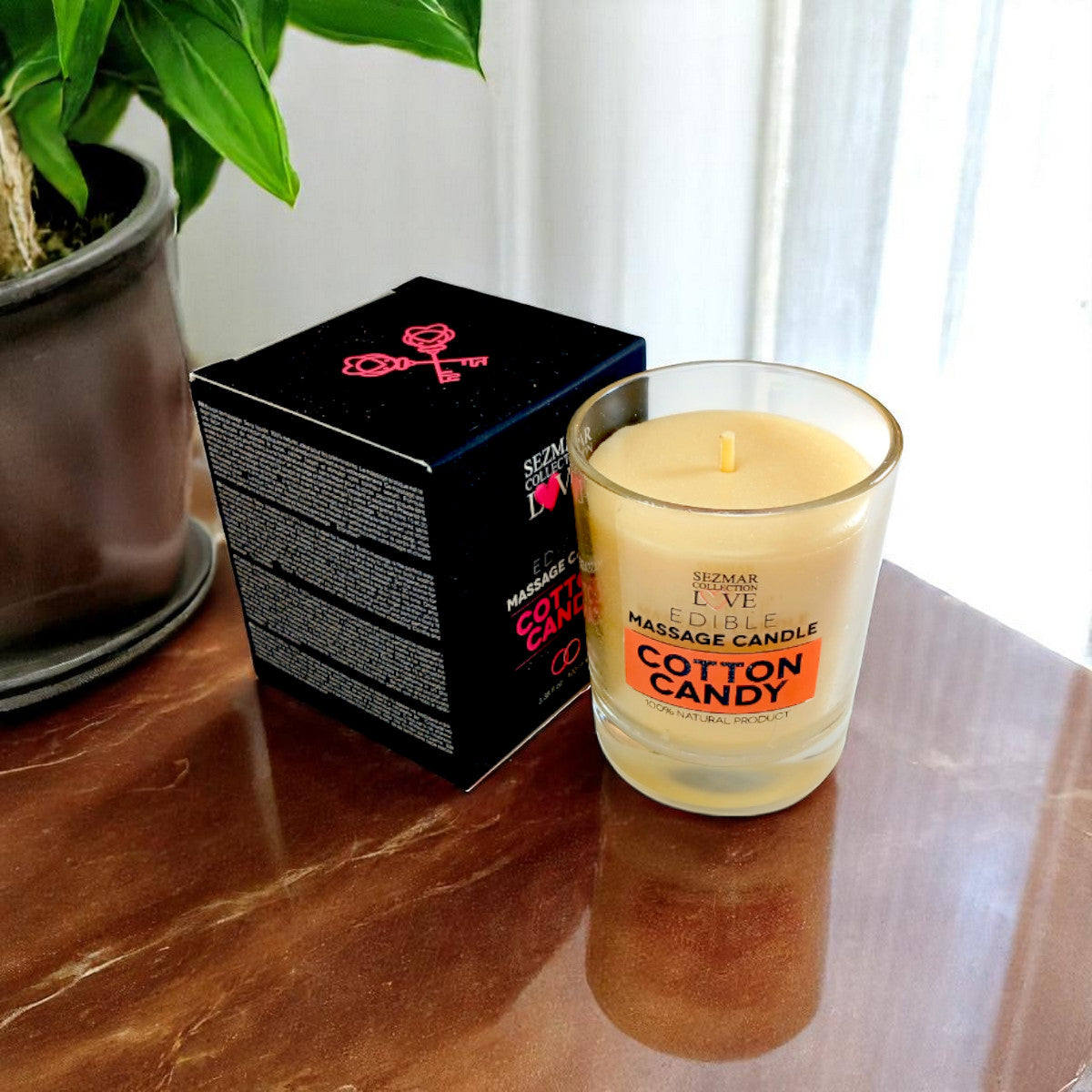 Massagekaars Suikerspin, 100 ml