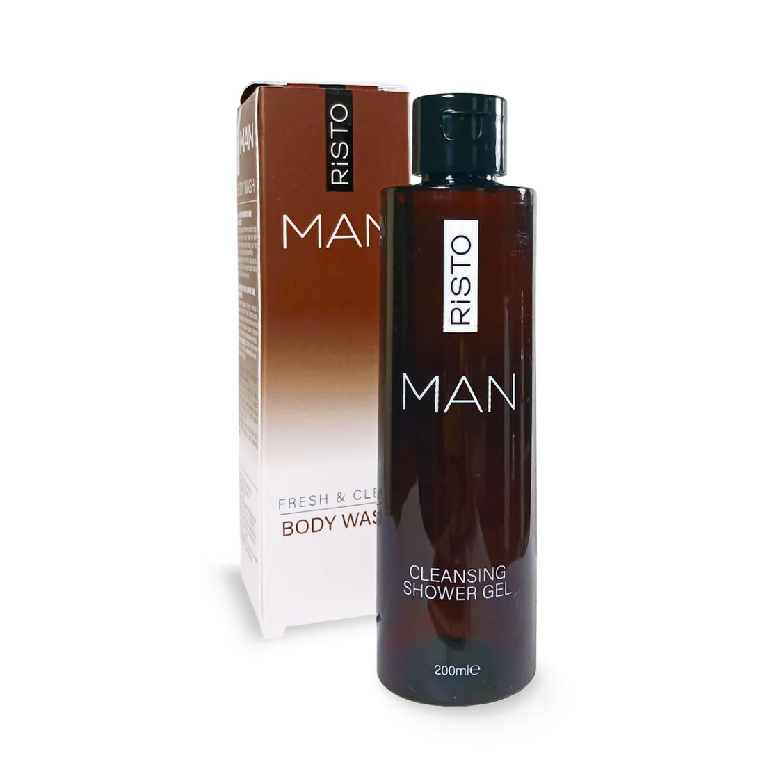 RISTO Men's Wash Gel: Gezicht, Haar en Lichaam, 200 ml