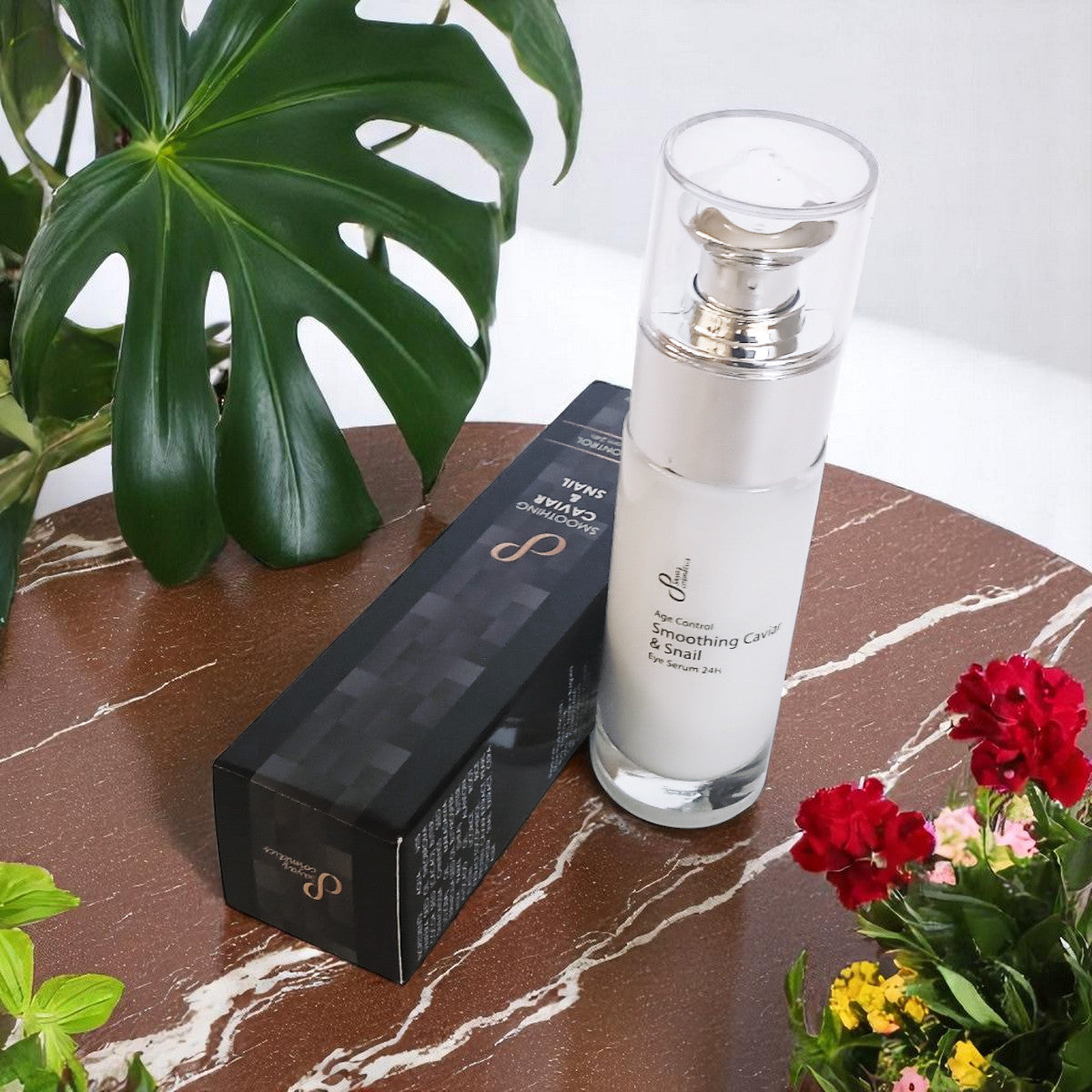 Verstevigende en verzachtende 24-uurs oogcrème met kaviaar- en slakkenextracten, 30 ml