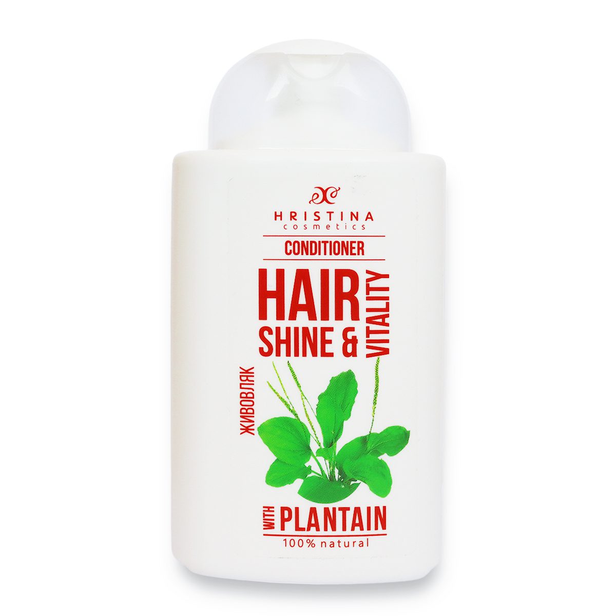 Haarbalsem met weegbree-extract voor glans van het haar, 200 ml