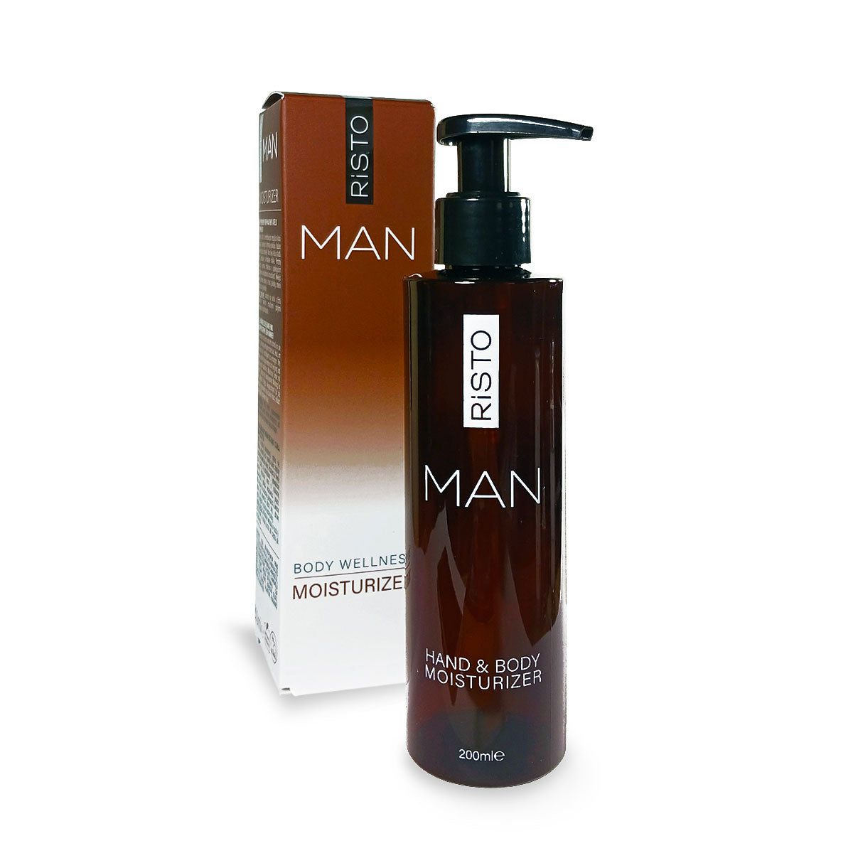 RISTO hydraterende hand- en bodycrème voor mannen, 200 ml
