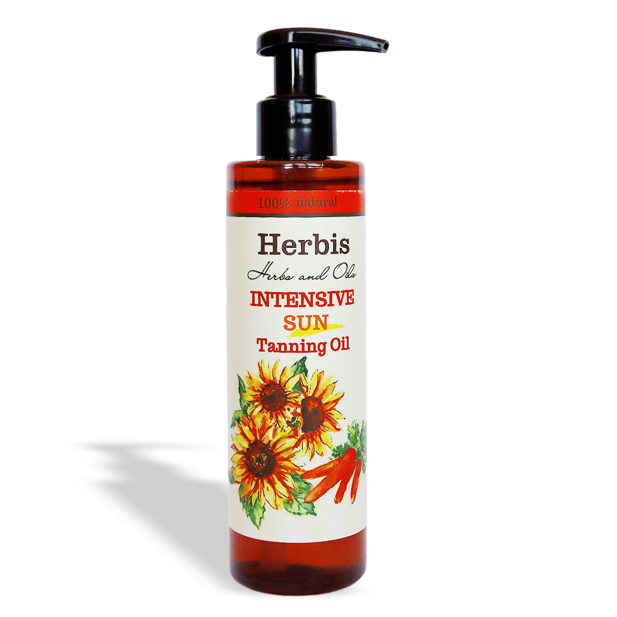 HERBIS Intensieve Natuurlijke Olie voor Snelle Bruining met Betacaroteen, 200ml