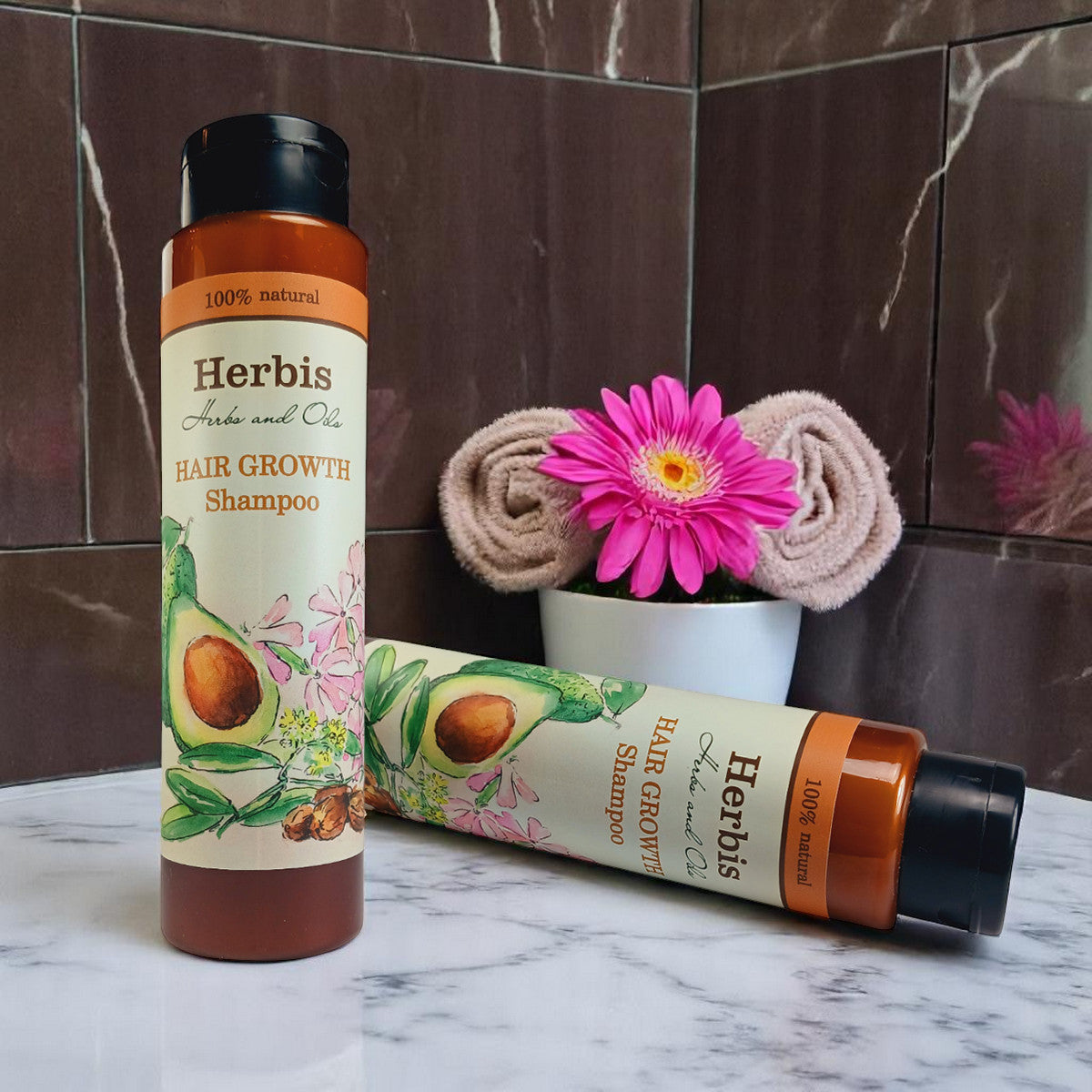 HERBIS Natuurlijke shampoo voor snelle haargroei, 300 ml