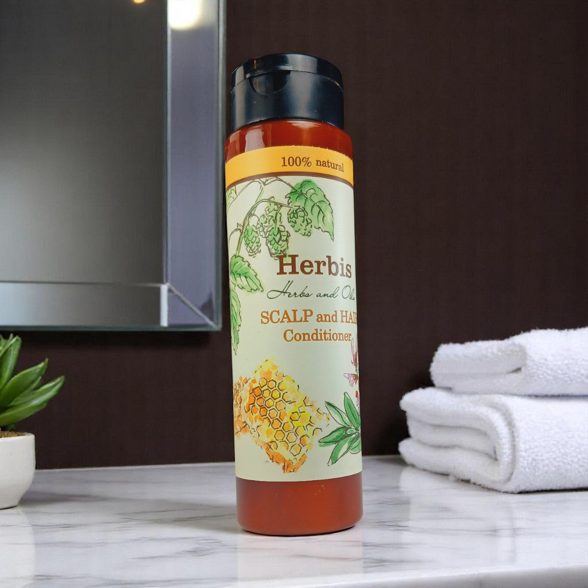 HERBIS Natuurlijke balsem voor gezond haar en hoofdhuid, 200 ml