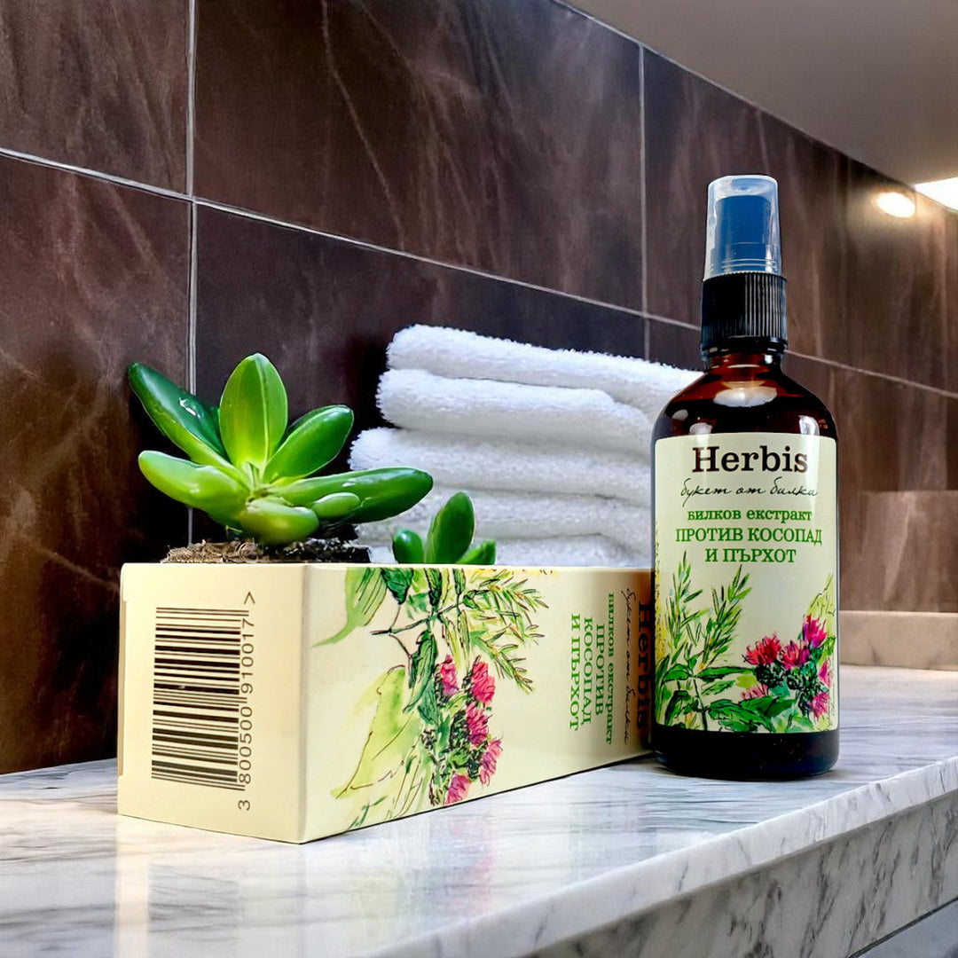 HERBIS Natuurlijk kruidenextract tegen haaruitval en roos, 100 ml