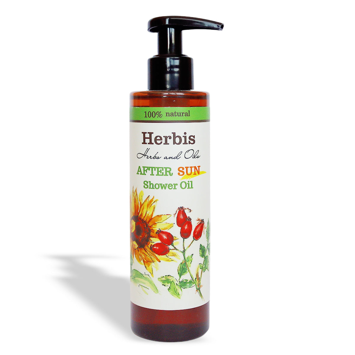 HERBIS Natuurlijke Doucheolie voor After Sun, 200 ml