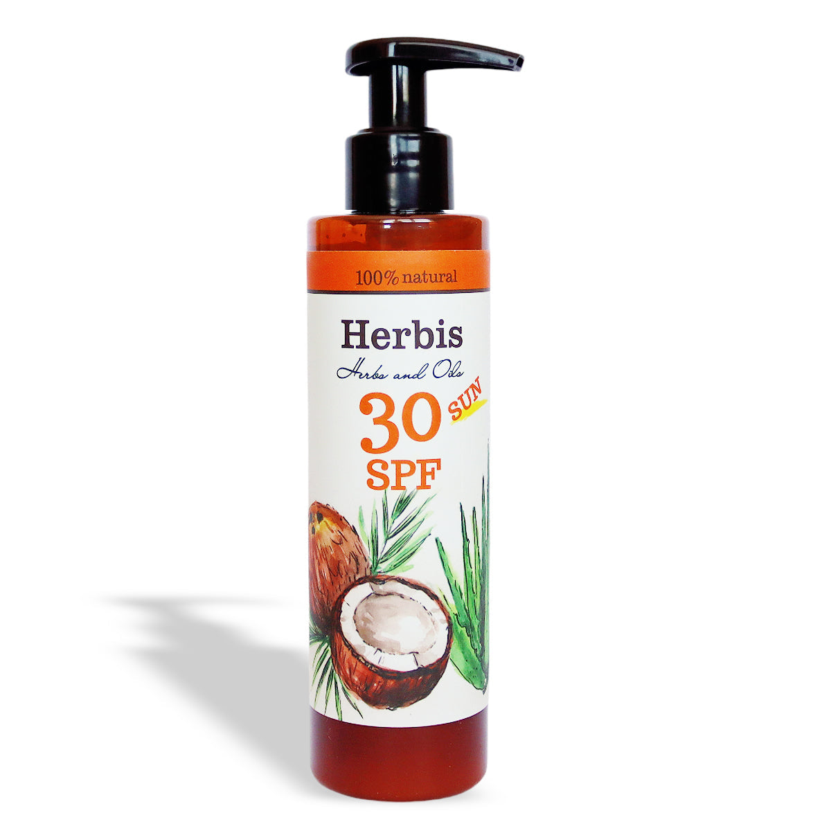 HERBIS Natuurlijke zonnebrandmelk SPF30, 200 ml