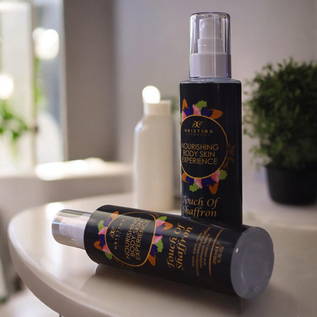 Voedende lichaamsoliespray Saffraan, 200 ml