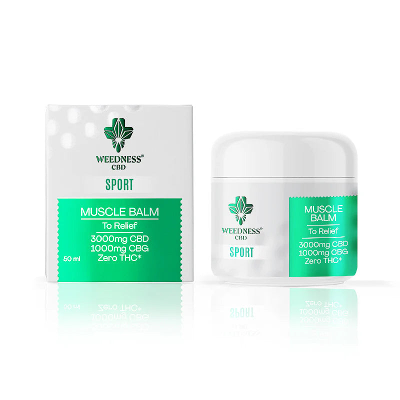 Sport Muscle Relief Balm 3000mg CBD en 1000mg CBG, 50ml