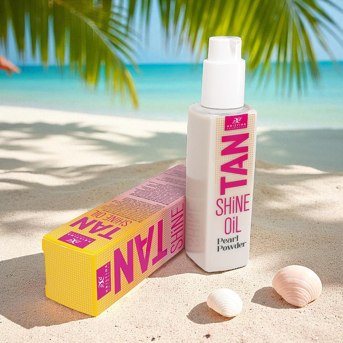 Bruinings- en glansolie met parelpoeder