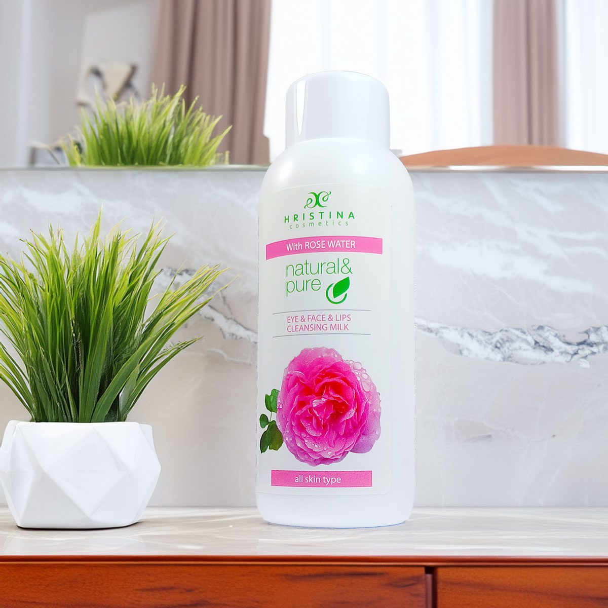 Toiletmelk met rozenwater, 150 ml