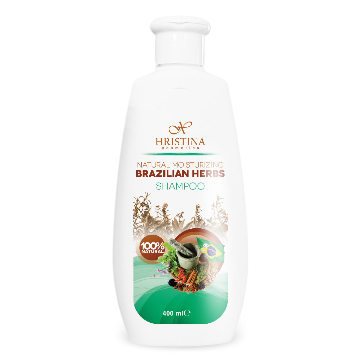 Hydraterende shampoo met Braziliaanse kruiden 400 ml