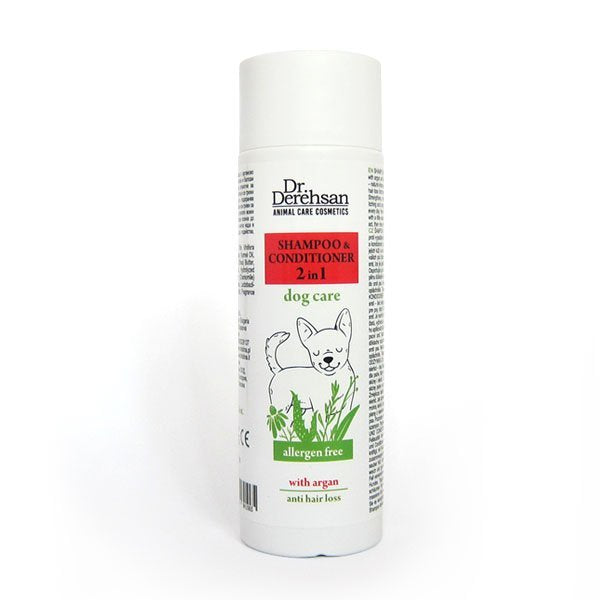 Argan Shampoo and Conditioner for Hair Loss - Allergen Free 200 ml 2in1 DOG SHAMPOO AND CONDITIONER