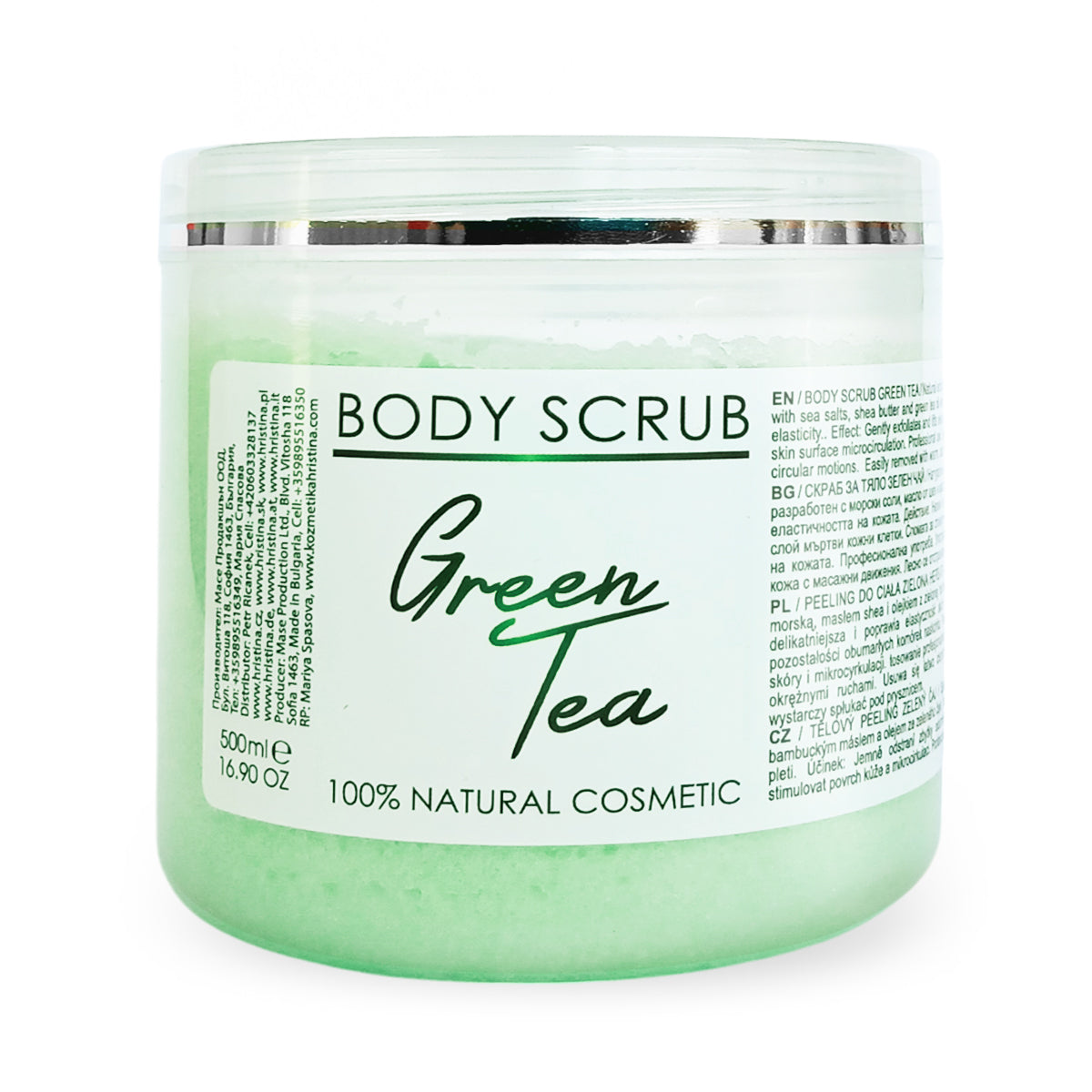 Groene thee bodyscrub, 500 ml