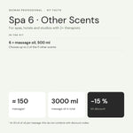 Spa 6 Other Scents kit facts: contents, oil volume, number of massages and kit discount