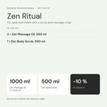 Zen Ritual kit facts: contents, volumes and kit discount